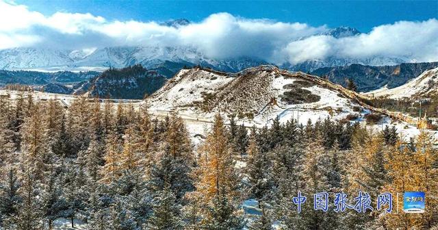 【组图】张掖：雪后祁连山银装素裹景色美