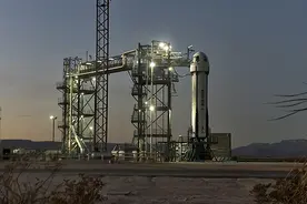 美国发射“新谢泼德”飞行器模拟月球重力环境图片