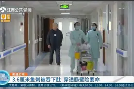 男子吞下3.6厘米鱼刺，腹痛难忍连夜住院，鱼刺穿透肠壁差点送命视频封面