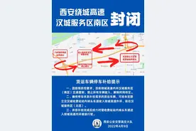 注意！西安绕城高速这些入口封闭、禁止驶入！陕西高速防疫政策→图片