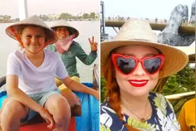 国外单身妈妈带儿子环游世界 已游历40个国家图片