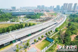 省内最大规模桥梁顶升工程，万家丽路快速化改造北延线顶升工程施工启动图片