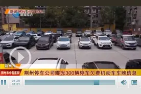 请尽快补缴!荆州停车公司曝光300辆停车欠费机动车图片