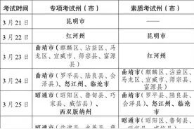 云南省2023年高考体育类专业统考3月21日开考图片