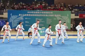 2024年全国青少年体育联合会青少儿跆拳道巡回赛暨城市对抗赛酣战瓜州图片