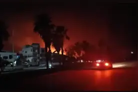 以军空袭叙利亚境内军事目标图片