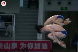 跳水世界杯总决赛：程子龙/朱子锋夺男子双人10米台冠军图片