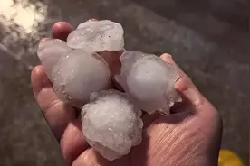 北京已有多区出现冰雹，今夜还有冰雹、风、雷阵雨图片