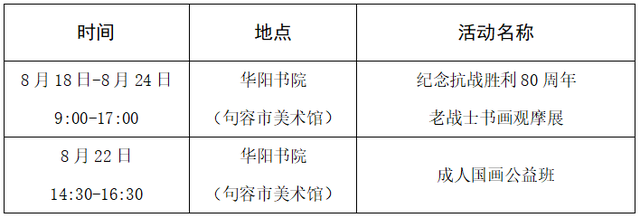 本周句容文旅活动安排来了