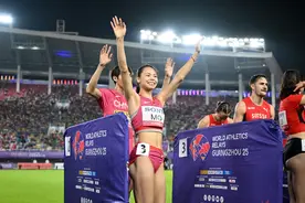 （体育）田径——世界接力赛：中国队无缘混合4X400米接力决赛图片