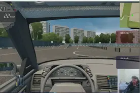 模拟驾驶：驾校考试出现奇葩学员，撞坏路标，反向上桥视频封面