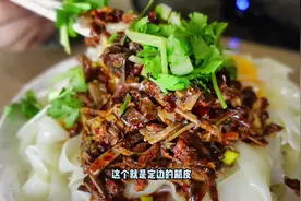 花20元在定边县贺圈镇炫两份「酿皮」～麻辣羊肝别有风味视频封面