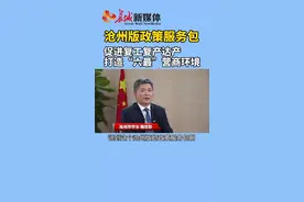 #沧州 市市长梅世彤介绍沧州版政策服务包，促进复工复产达产，打造“六最”营商环境！#长城新媒体视频封面