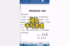 插入手写签名 #office办公技巧 #office #wps #excel #表格技巧 视频封面
