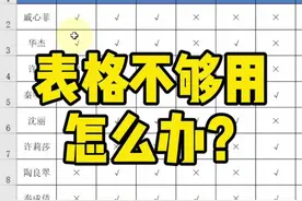 表格不够用怎么办？#excel #excel技巧 #办公软件技巧