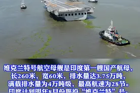 印度首艘国产航母进行第二次海试 舰载雷达系统、舰载机阻拦索等关键等设备依然没有安装到位视频封面