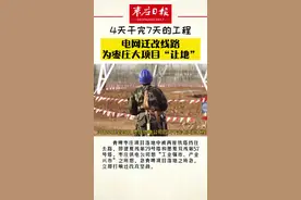 点赞！ 电网迁改线路，为枣庄大项目“让地”#工业强市产业兴市 #枣庄 #青啤视频封面