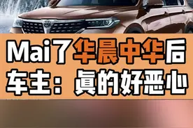 Mai了华晨中华后，车主：真的好恶心！视频封面