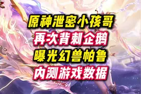 原神泄密小孩哥再次背刺企鹅，曝光企鹅幻兽帕鲁内测游戏数据。视频封面