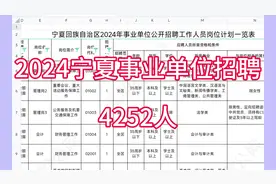 #热门 王子公主请上岸！2024宁夏事业单位招聘4252人#事业单位视频封面