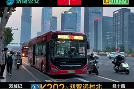 K202路国庆主题彩车 & T115路学习强国主题红奔奔 #济南公交视频封面