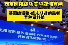 重大突破！西京医院成功实施亚洲首例 基因编辑猪-终末期肾病患者异种肾移植视频封面