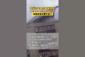 4月11日下午德州市气象台再发预警，极端大风天气当晚10点到德州，请广大市民周末非必要不出门。#大风 #极端天气 #天气 #天气预报