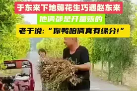 于东来巧遇赵东来，他俩都是开量贩的 这天，老于下乡薅花生，遇到开量贩的赵东来，俩人真有缘啊！#于东来 #胖东来视频封面