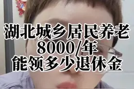 按湖北2025年最高档8000年，交满15年！60岁以后能领取多少钱？今天来跟你算个帐…#养老保险#居民养老视频封面