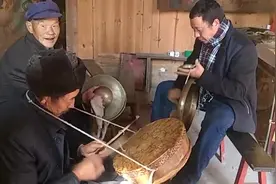 重庆黔江锣鼓，三位老师傅打的好