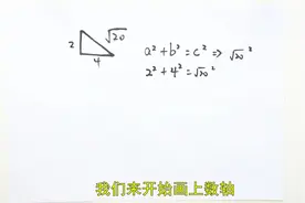 √20在数轴上怎么画