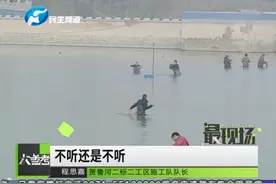 数九寒天，郑州贾鲁河却有不少人光着脚在河里撒网捕鱼？视频封面