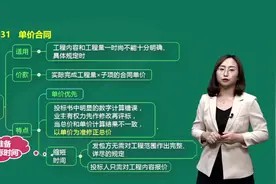 跟李娜老师学一建管理-合同计价方式视频封面