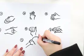 七步洗手法的画法视频封面